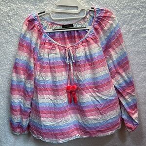 J. Crew Women’s Colorful Striped Blouse Size Small